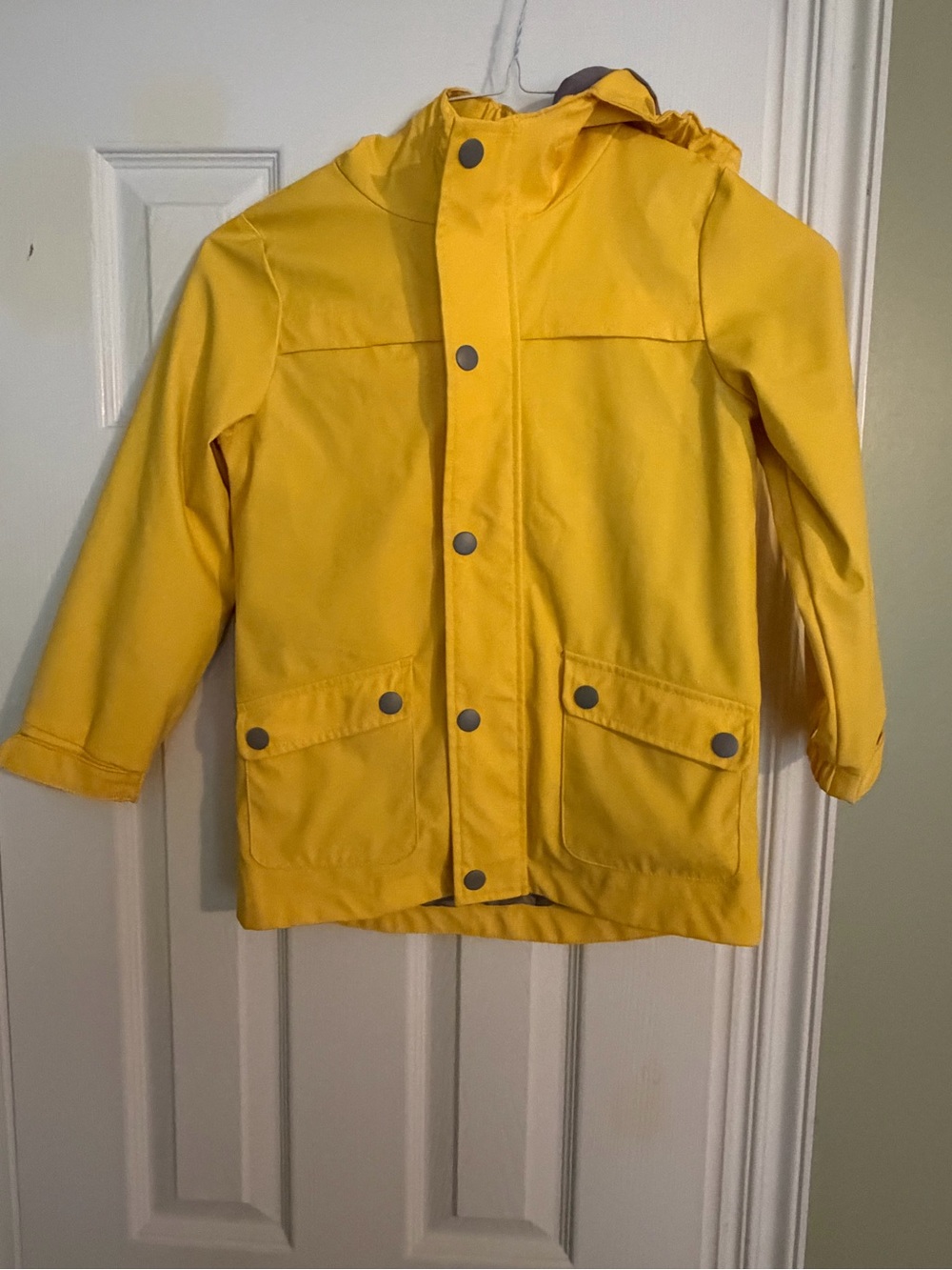 Cat & Jack Bright Yellow Kids Raincoat with Hood